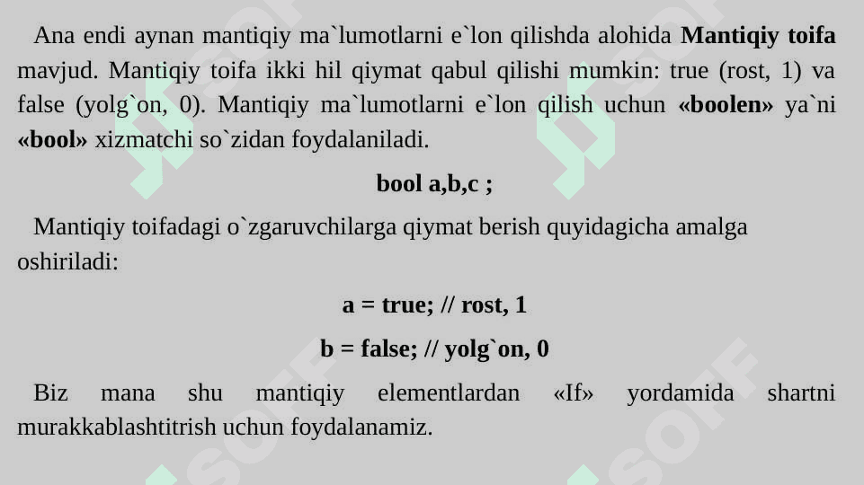 Robototexnikada Mantiqiy elementlar "va" , "yoki", "inkor" 5