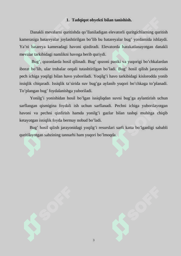 Kichik korxonalarda danakli mevalarni quritish usullari 3