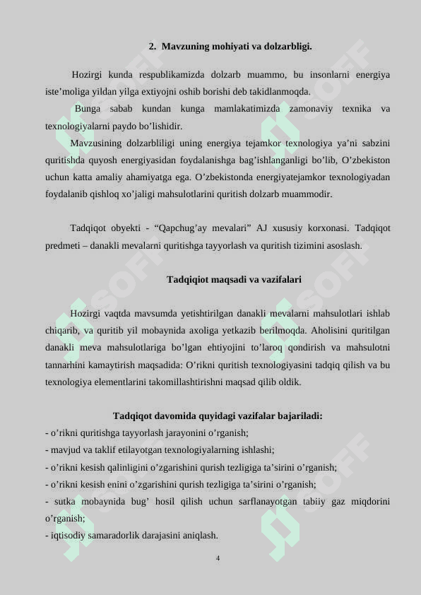 Kichik korxonalarda danakli mevalarni quritish usullari 4