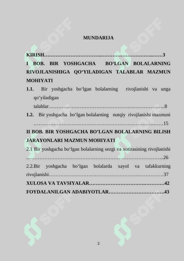 BIR YOSHGACHA BO’LGAN BOLALARNING RIVOJLANISHI VA UNGA QO’YILGAN PEDAGOGIK TALABLAR 2