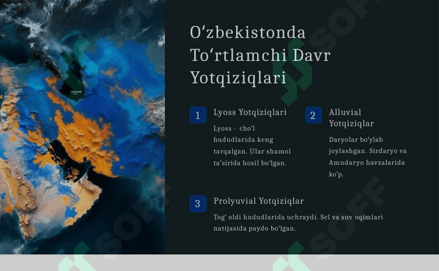 Oʻzbekiston Tabiatida Toʻrtlamchi Davr Yotqiziqlari 3