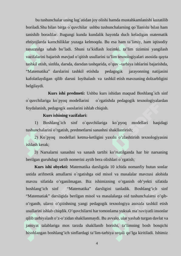 BOSHLANG`ICH SINF O`QUVCHILARIGA KO`PYOQ MODELLARINI   O`RGATISHDA PEDAGOGIK TEXNOLOGIYALARDAN FOYDALANISH 4