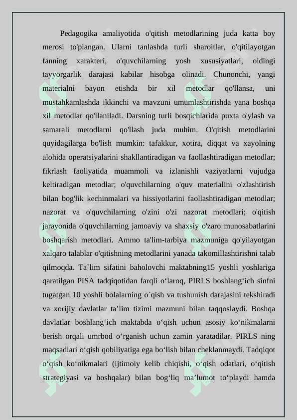Xalqaro baholash dasturi talablari asosida o’quvchilar kompetentsiyalarini shakllantirish 3
