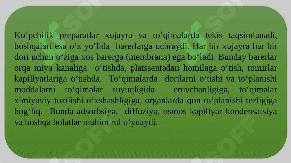 Dori moddalarning organizmdagi biotransformasiyasi 4