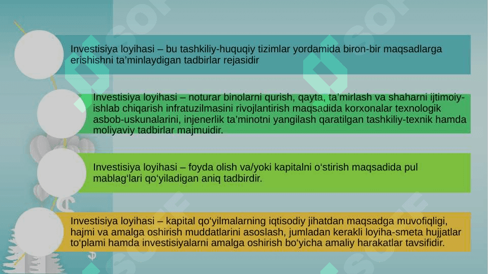 Investitsiya loyihalarini ekspertiza qilish 7