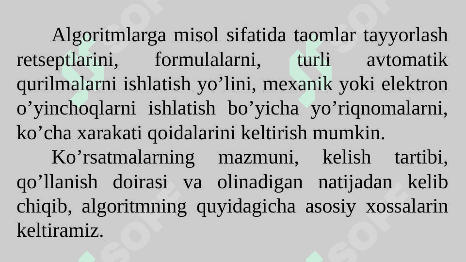 Algoritm tushunchasi 4