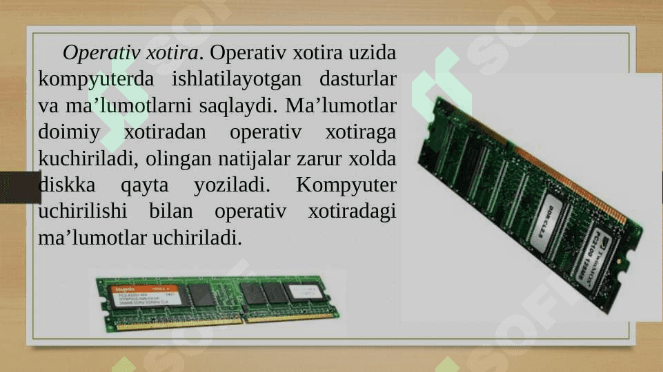 Kompyuter komponentalari va  arxitekturasi 7