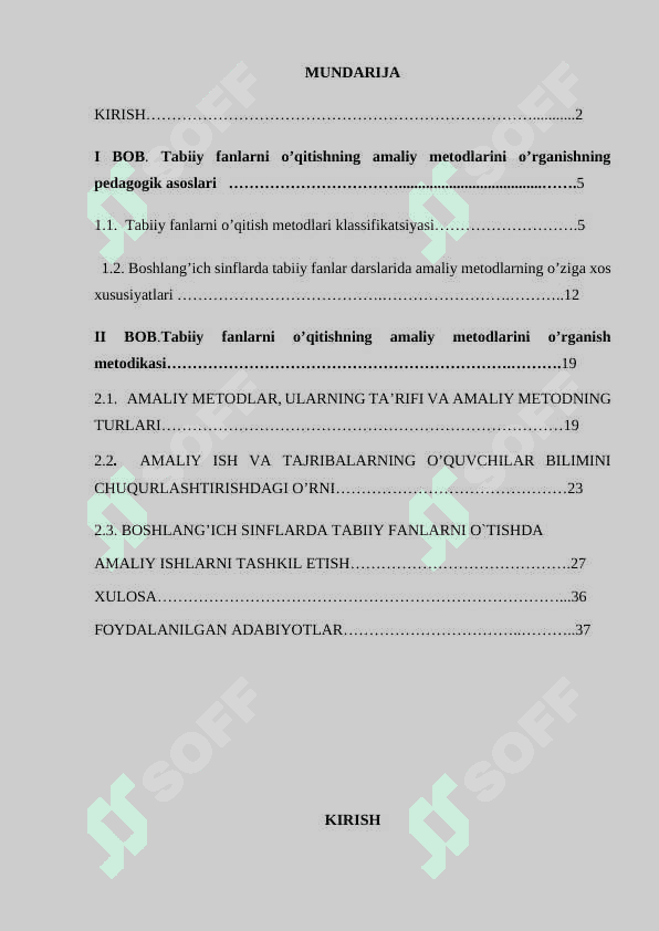 Tabiiy fanlarni o’qitishning amaliy metodlarini o’rganish 2