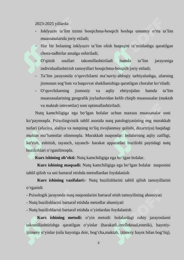 NUTQ KAMCHILIGINI BARTARAF ETISHDA LOGOPEDIK RITMIKANI O‘RNI 3