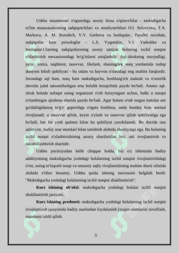 Ontogenezda bog'langan nutqni shakllanishining asosiy yo'llari 5