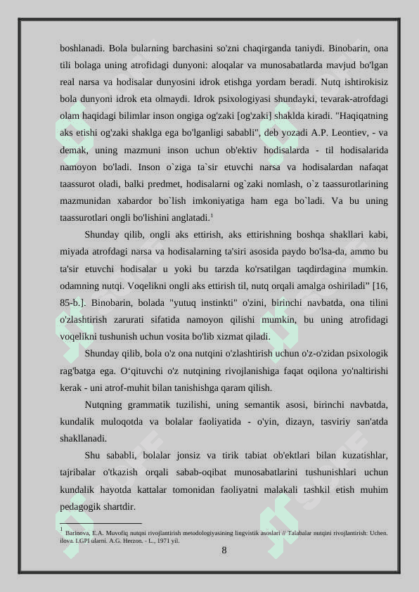 Ontogenezda bog'langan nutqni shakllanishining asosiy yo'llari 8