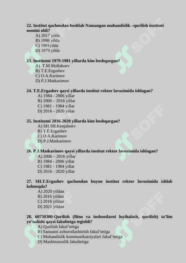 “Ta’lim yo’nalishiga kirish (kredit-modul tizimi)” fanidan TEST SAVOLLARI TO’PLAMI 4