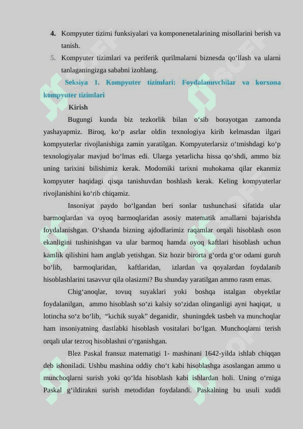 Kompyuterlarning texnik ta’minoti 2