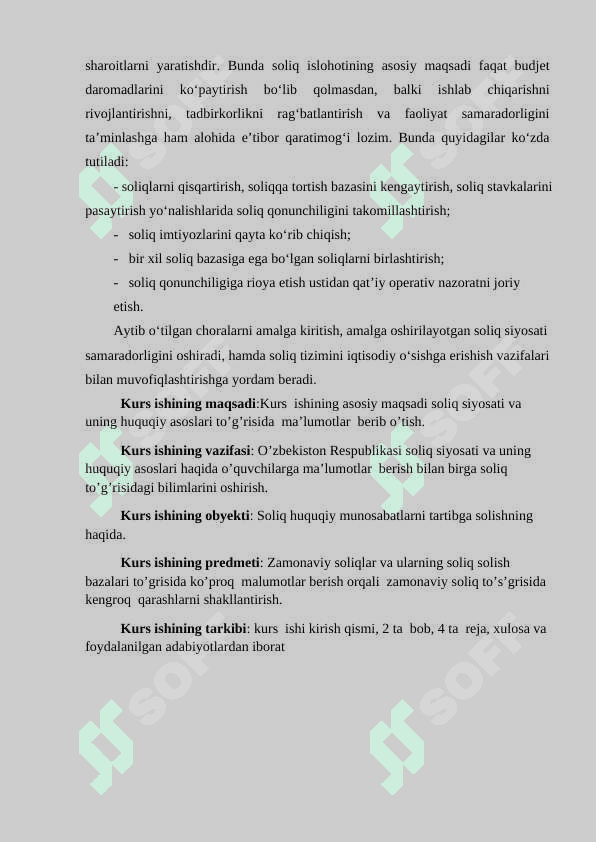 ZAMONAVIY SOLIQ SIYOSATI VA DASTAK VOSITALARI 4