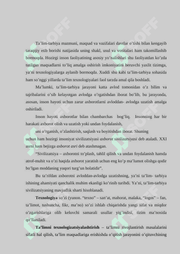 O’QUVCHILARGA MUAMMOLI VAZIYATGA OID MASALALAR VOSITASIDA TALIM BERISH METODIKASI 4