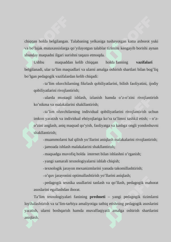 O’QUVCHILARGA MUAMMOLI VAZIYATGA OID MASALALAR VOSITASIDA TALIM BERISH METODIKASI 7