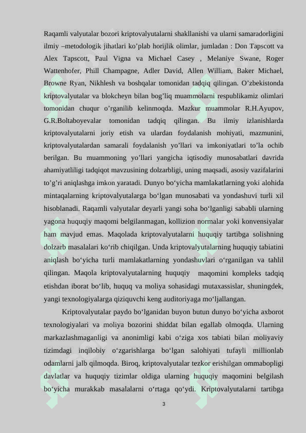 Raqamli iqtisodiyotni rivojlantirishda kriptovalyutalarning ahamiyati 3