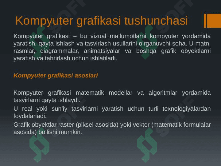 Kompyuter grafikasi va uning turlari 3