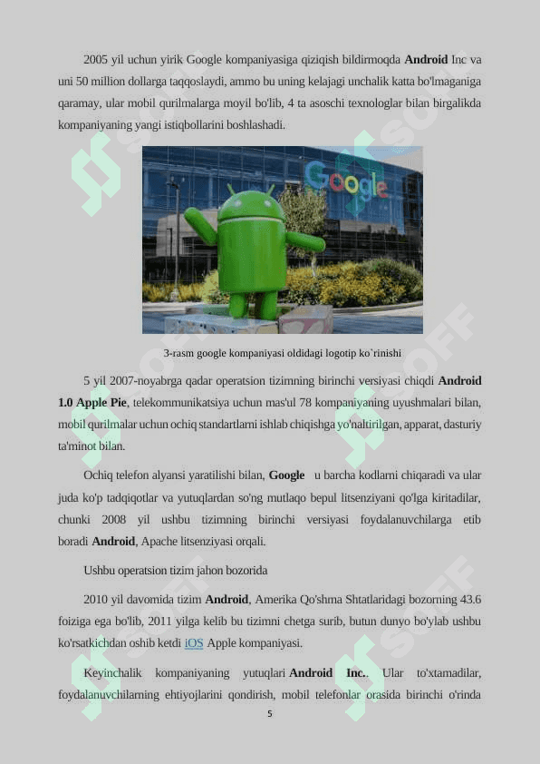 kurs ishi android onlain auksion 4