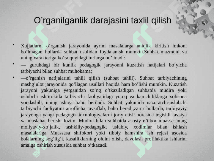 Maktabgacha ta’lim Tashkilotlarini frontal yalpi tekshirishnin asosiy yoʻllari 4