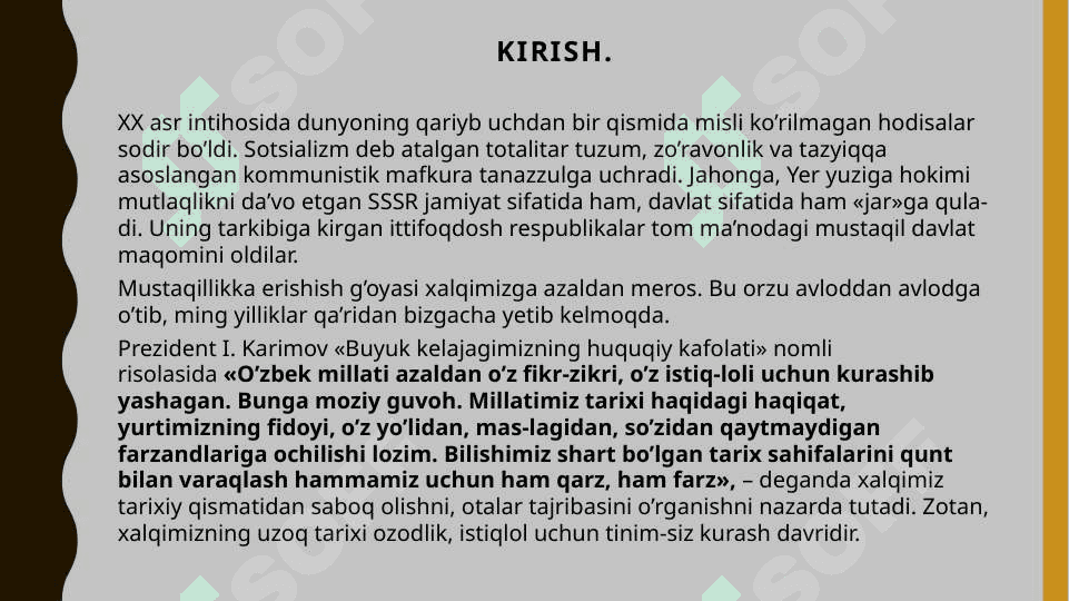 Mustaqillik, mas'uliyat va o'z o'zini nazorat qilish 3