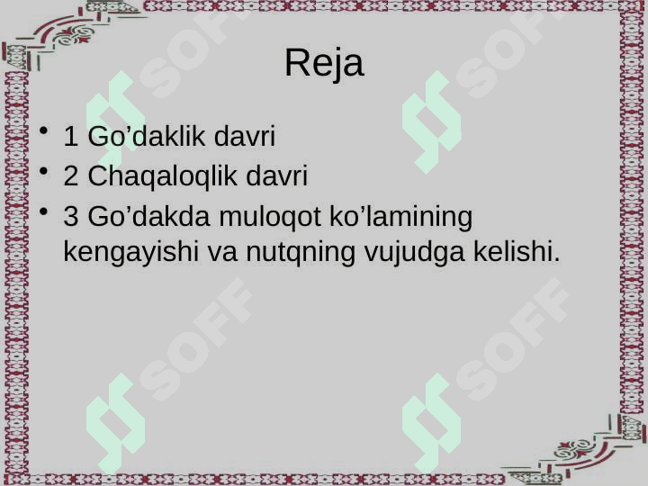 Go‘daklarning emotsional rivojlanishi 2
