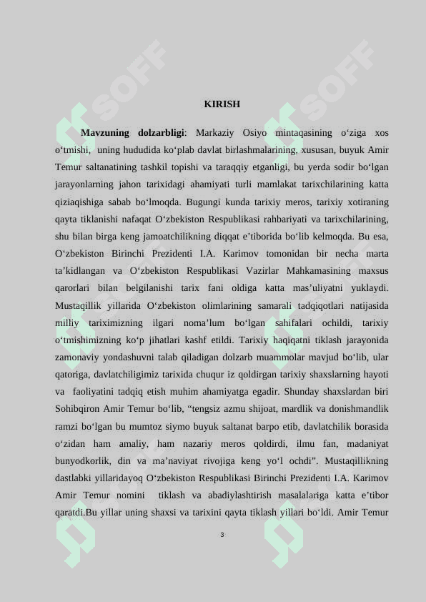 Amir Temur davlatning tashkil topishi 3