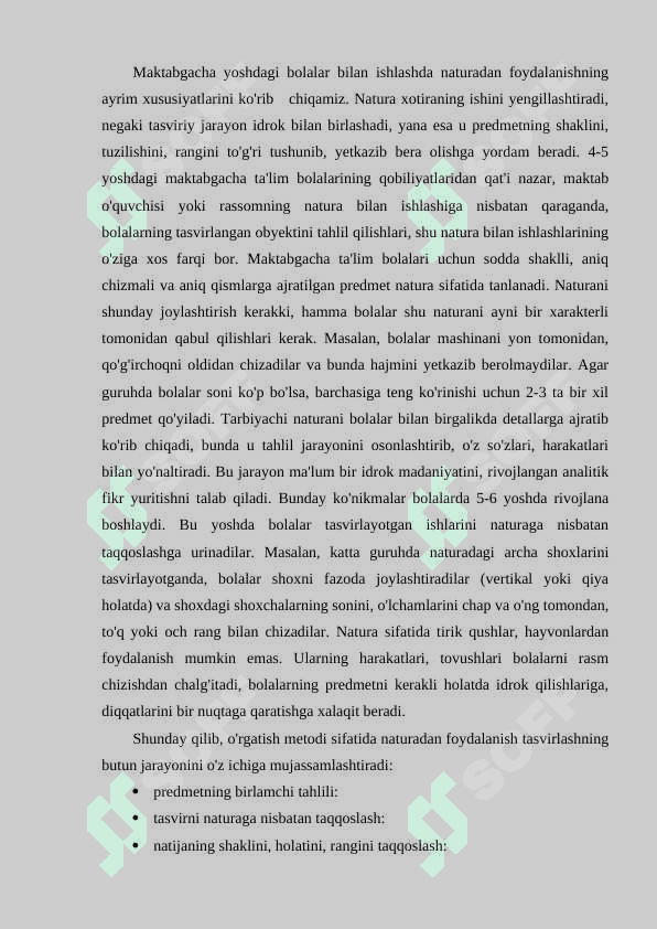 Tasviriy faoliyatga o'rgatishning metod va usullari 4