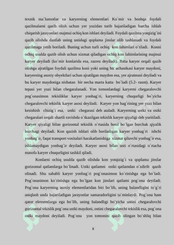 Foydali qazilmalar 8