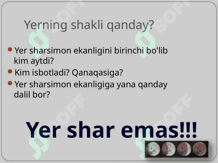 Yer sharining harakati 3