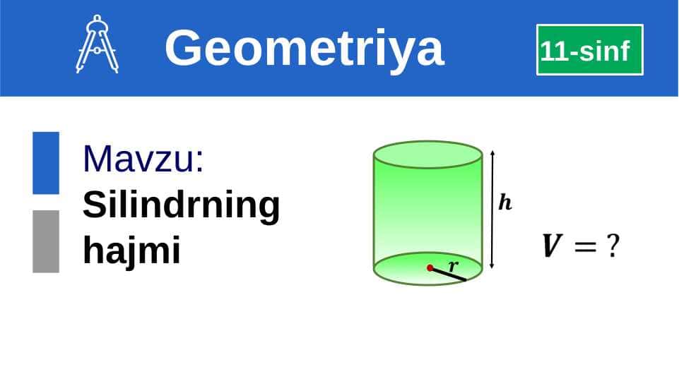 Silindrning hajmi 1