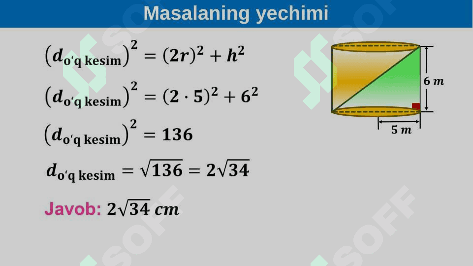 Silindrning hajmi 6
