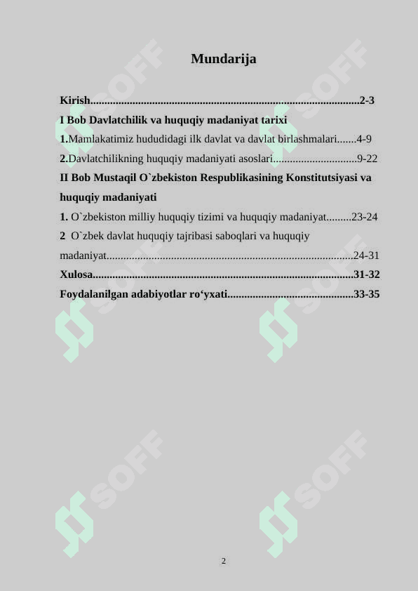 DAVLATCHILIK VA HUQUQIY MADANIYAT TARIXIDAN 2