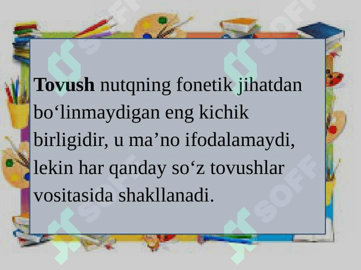 Fonetika haqida umumiy ma’lumot. Nutq tovushlari va ularning tasnifi. 5