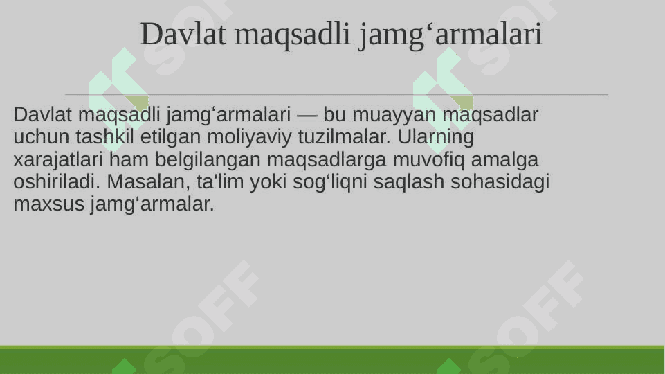 Davlat budjeti va davlat maqsadli jamgʻarmalari budjetlari xarajatlari qismining ijrosi hisobi. 3