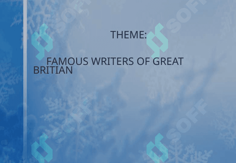 FAMOUS WRITERS OF GREAT BRITIAN 2