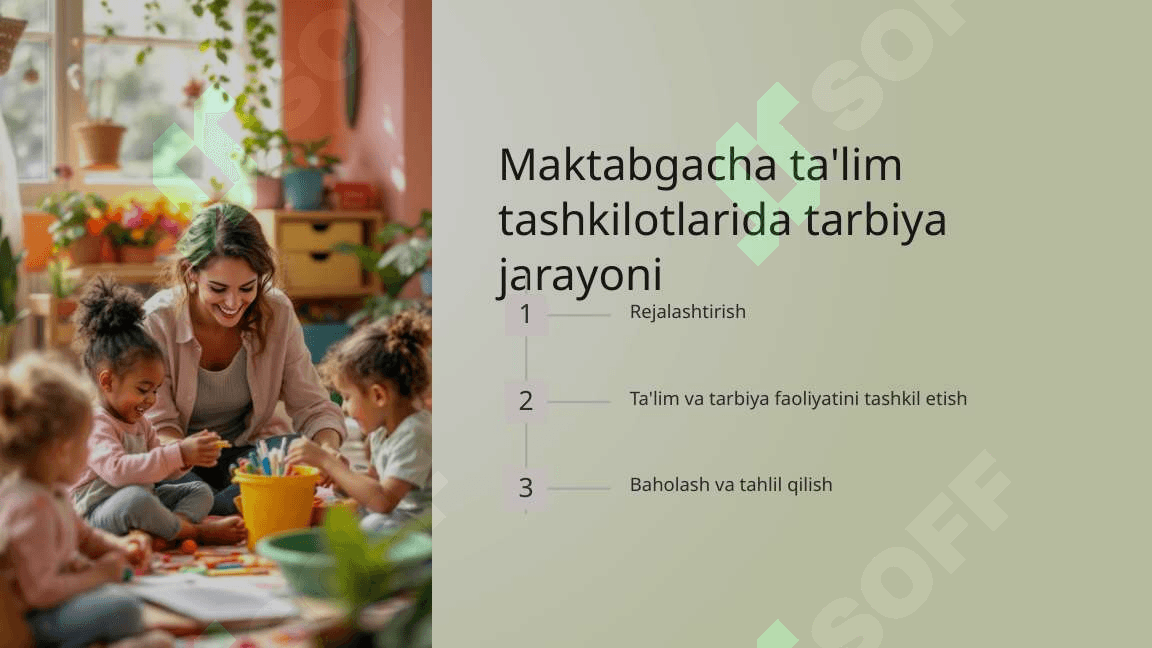 Maktabgacha ta'lim tashkilotida ta'lim – tarbiya ishlari 5