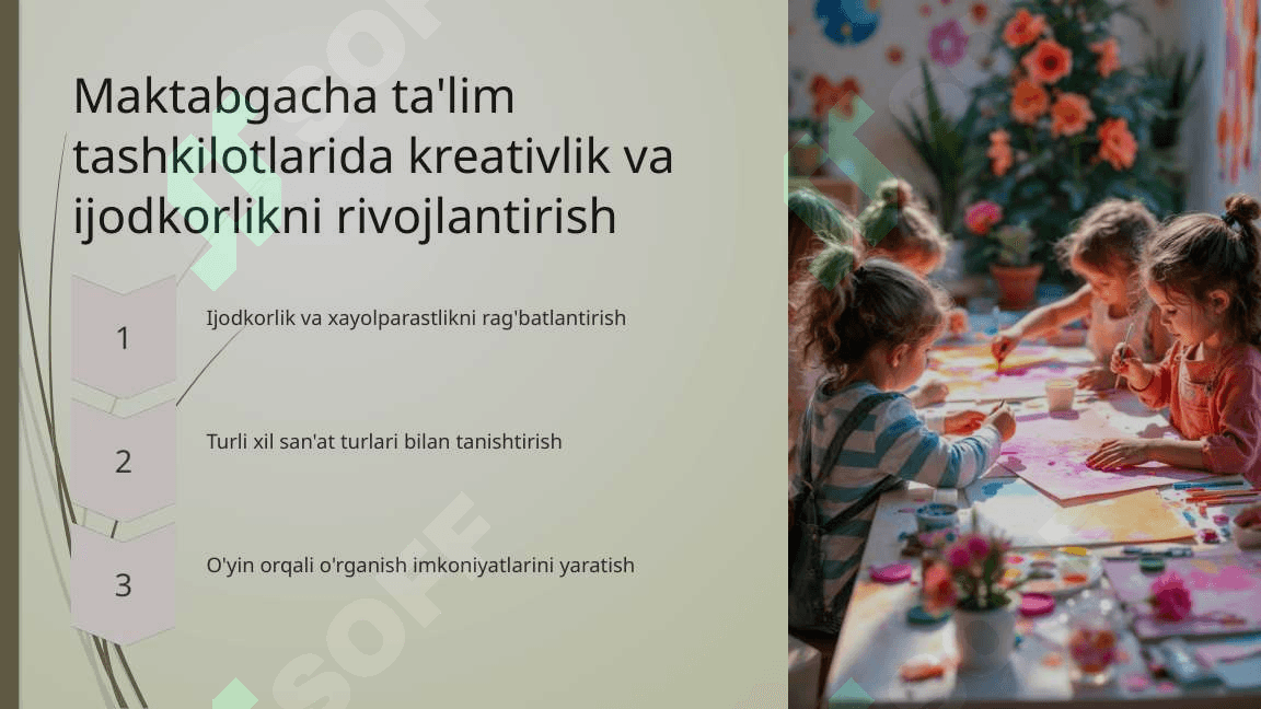 Maktabgacha ta'lim tashkilotida ta'lim – tarbiya ishlari 8