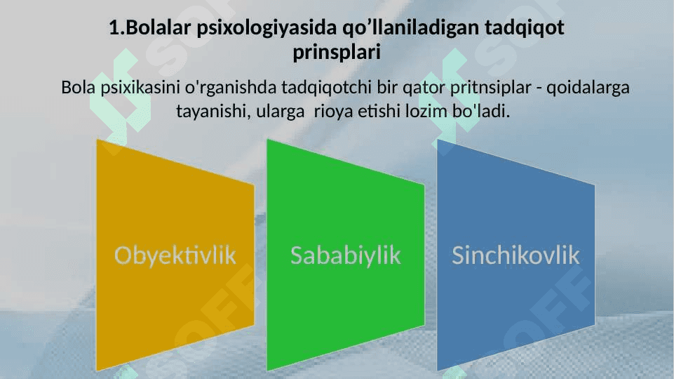 Bolalar psixologiyasida qo’llaniladigan metodikalarning o’ziga xosligi 20.pptx 2