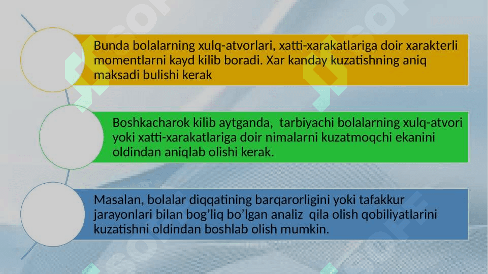 Bolalar psixologiyasida qo’llaniladigan metodikalarning o’ziga xosligi 20.pptx 8