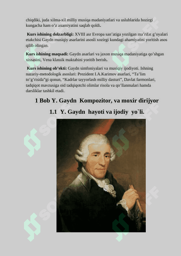 Y. Gaydn. Simfoniya janrining shakillanishi. 4