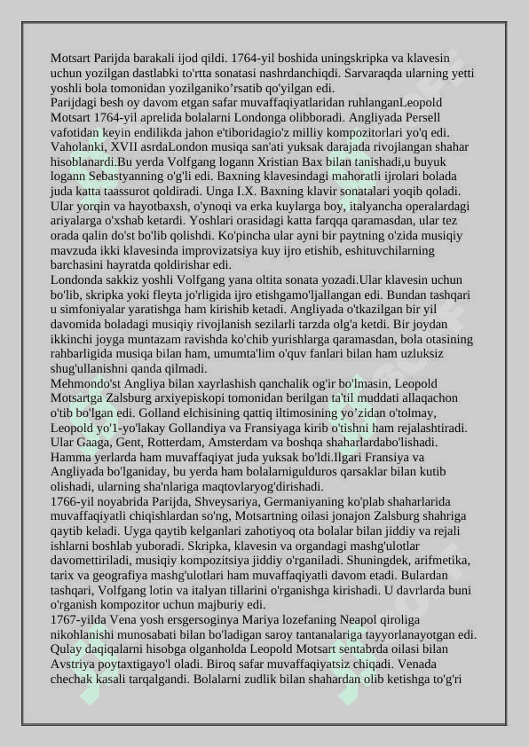 V.A.Motsartning hajviy operalari. 7