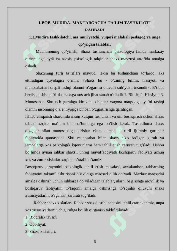 Maktabgacha ta'lim tashkiloti direktori ish mazmuni 6