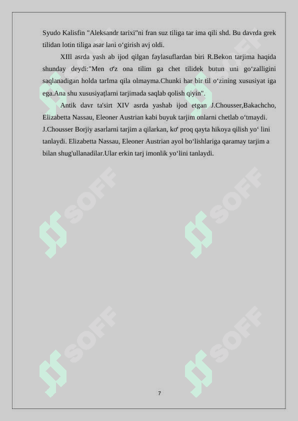 Musulmon Sharqida tarjima ishini shakllanishi tarixiga oid tadqiqotlar 7