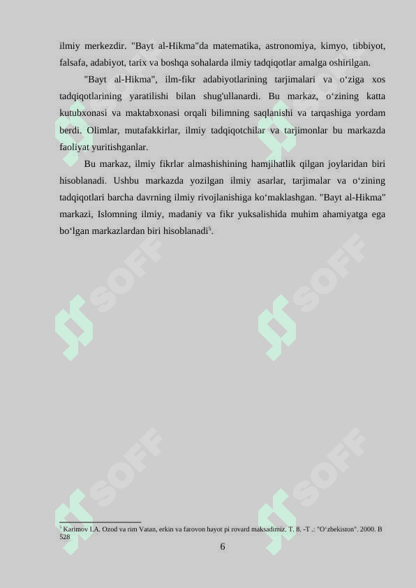 Bayt al-hikmada arab tiliga tarjima qilingan  astronomiyaga oid asarlar 6