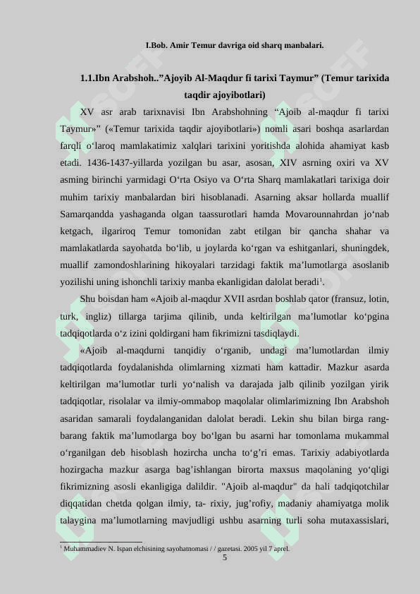 Temuriylar davri tarixiga oid muxim manbalar 5