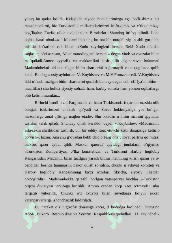 Turkiya olimlari tomonidan milliy istiqlolchilik harakati tarixining o’rganilishi 6