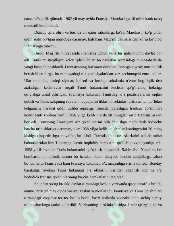 FRANSIYADA IV-RESPUBLIKANING TA’SIS ETILISHI (1946-1958) 7