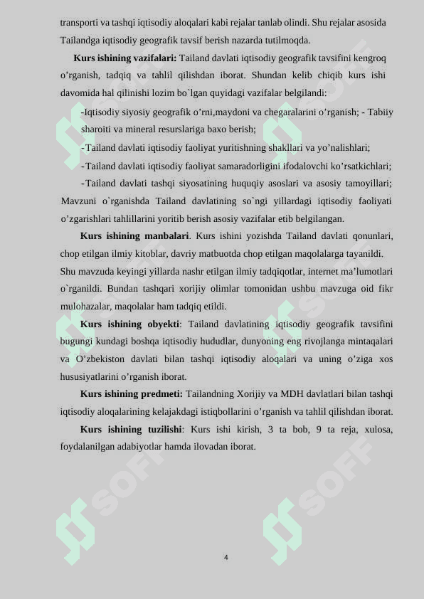 Tailandning iqtisodiy geografik tavsifi. 4