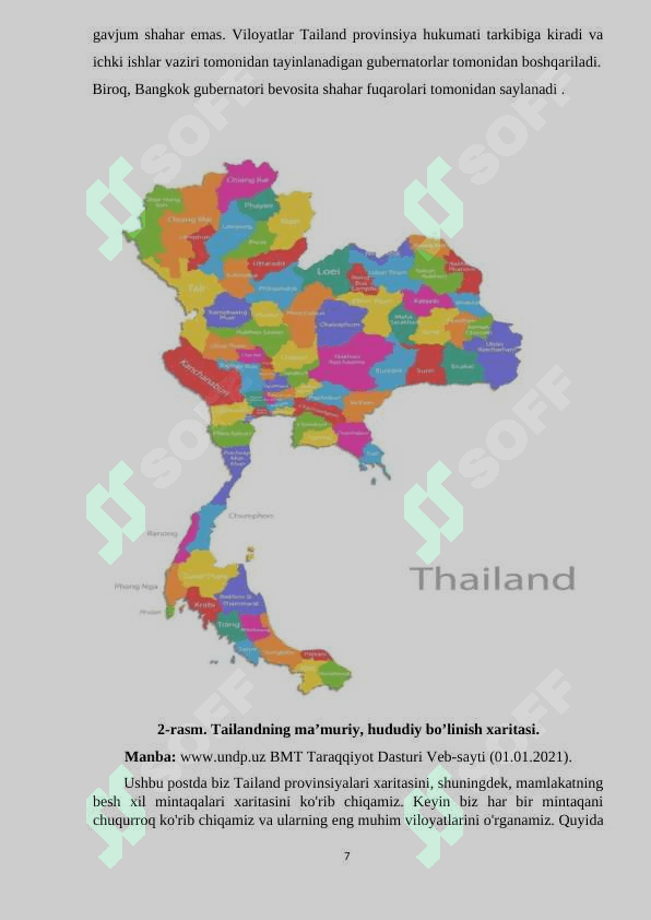 Tailandning iqtisodiy geografik tavsifi. 7